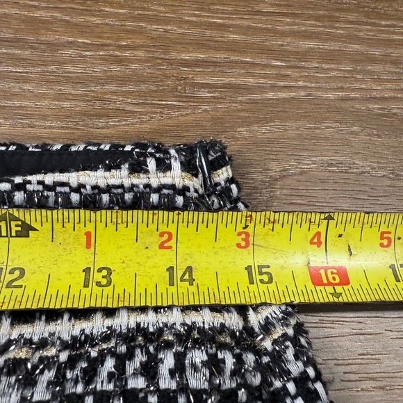 Loft Women's Tweed Metallic Textured Mini Skirt, Size 0, Lined, Holiday, Dressy - Picture 7 of 9